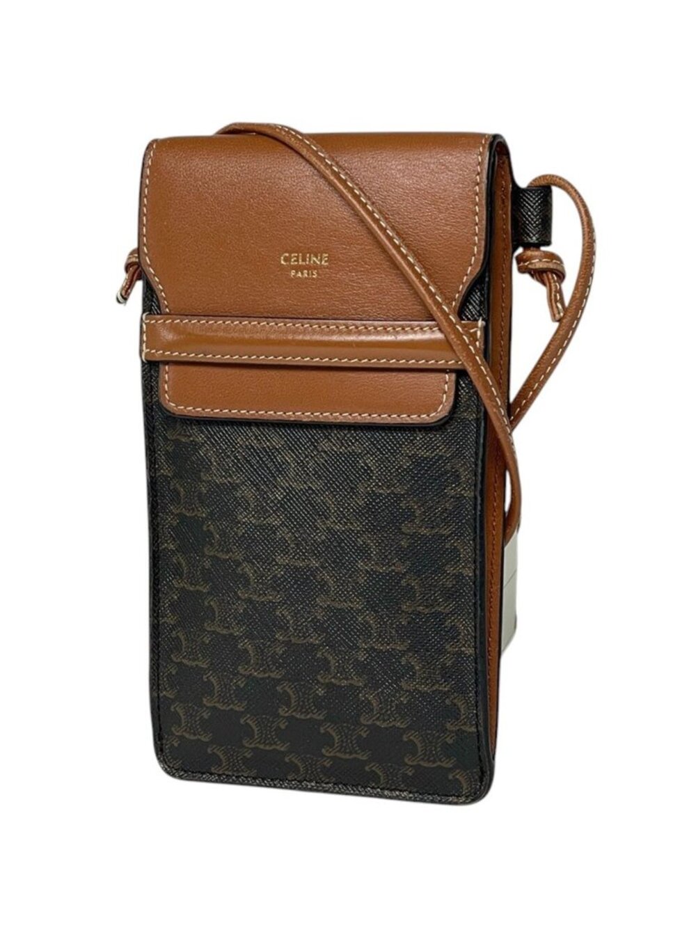 Celine Shoulder Bag Macadam Brown